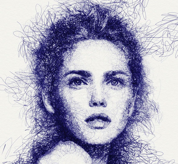 scribble art photoshop action free download